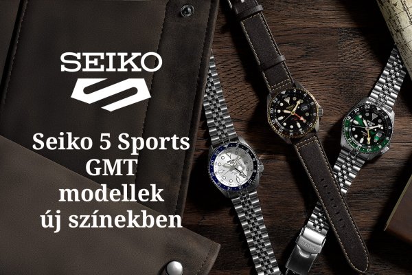 Seiko 5 Sports GMT modellek új színekben